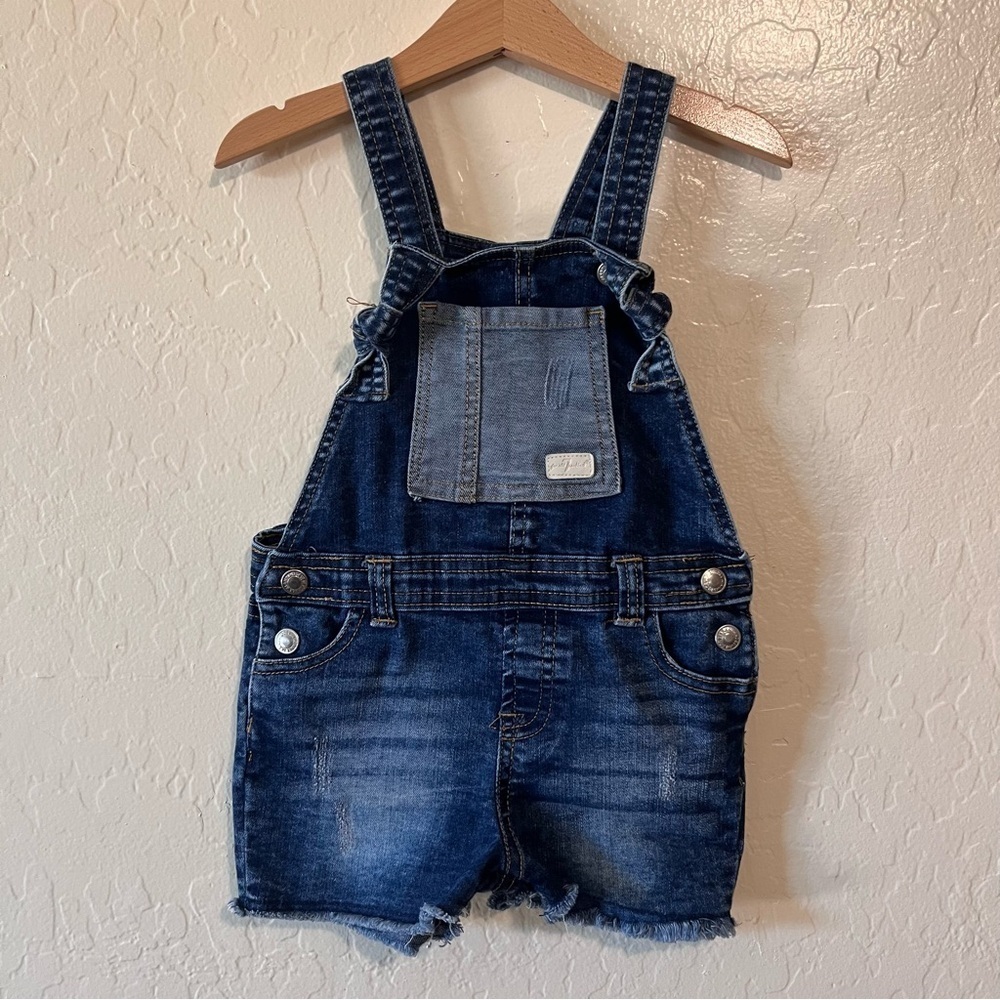 7 For All Mankind 4T Toddler Overall Shorts